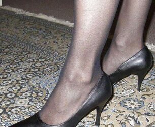 High-Heeled Shoes and Nylonfeet