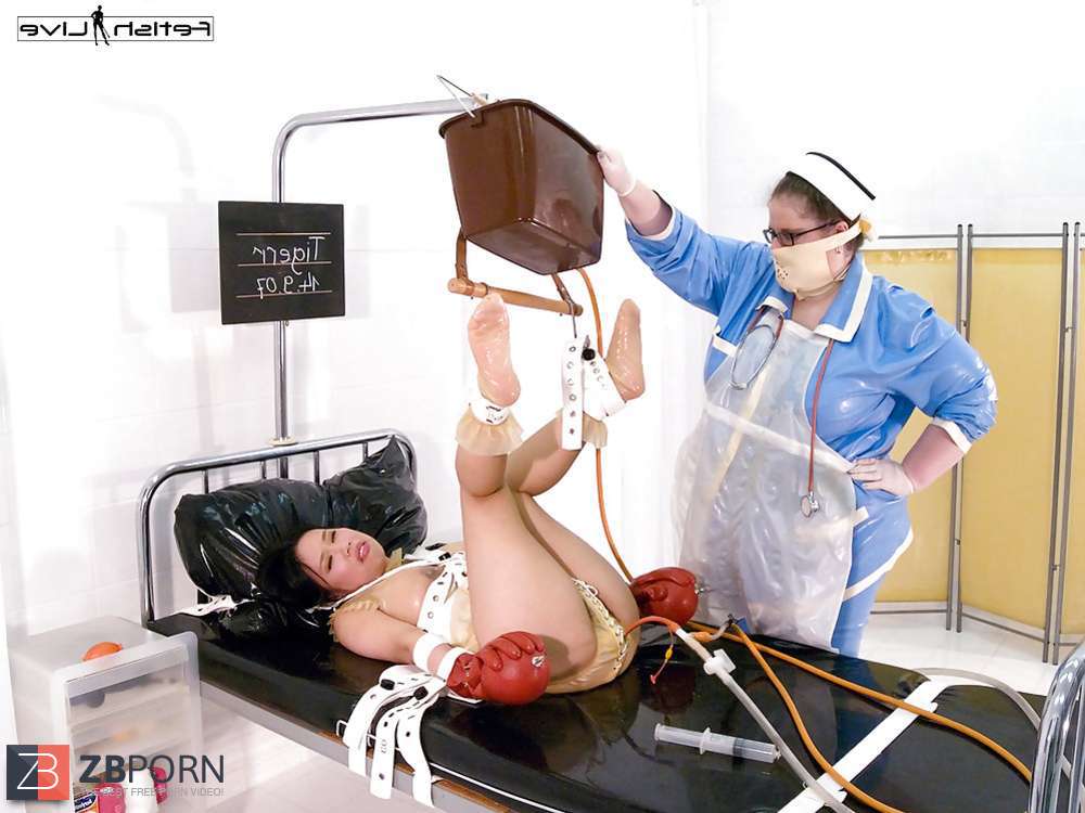 Spandex nurse spandex enema / ZB Porn