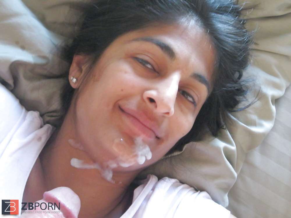 Indian wifey facial cumshot / ZB Porn