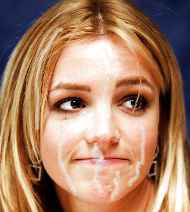 Britney JizzShotguns Fake Facial Cumshot B