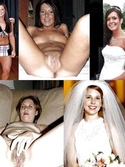 Wives before and after wedding